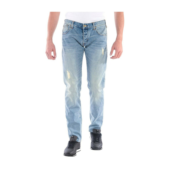 Armani Jeans - Straight - Blå - Herr - Storlek: W34